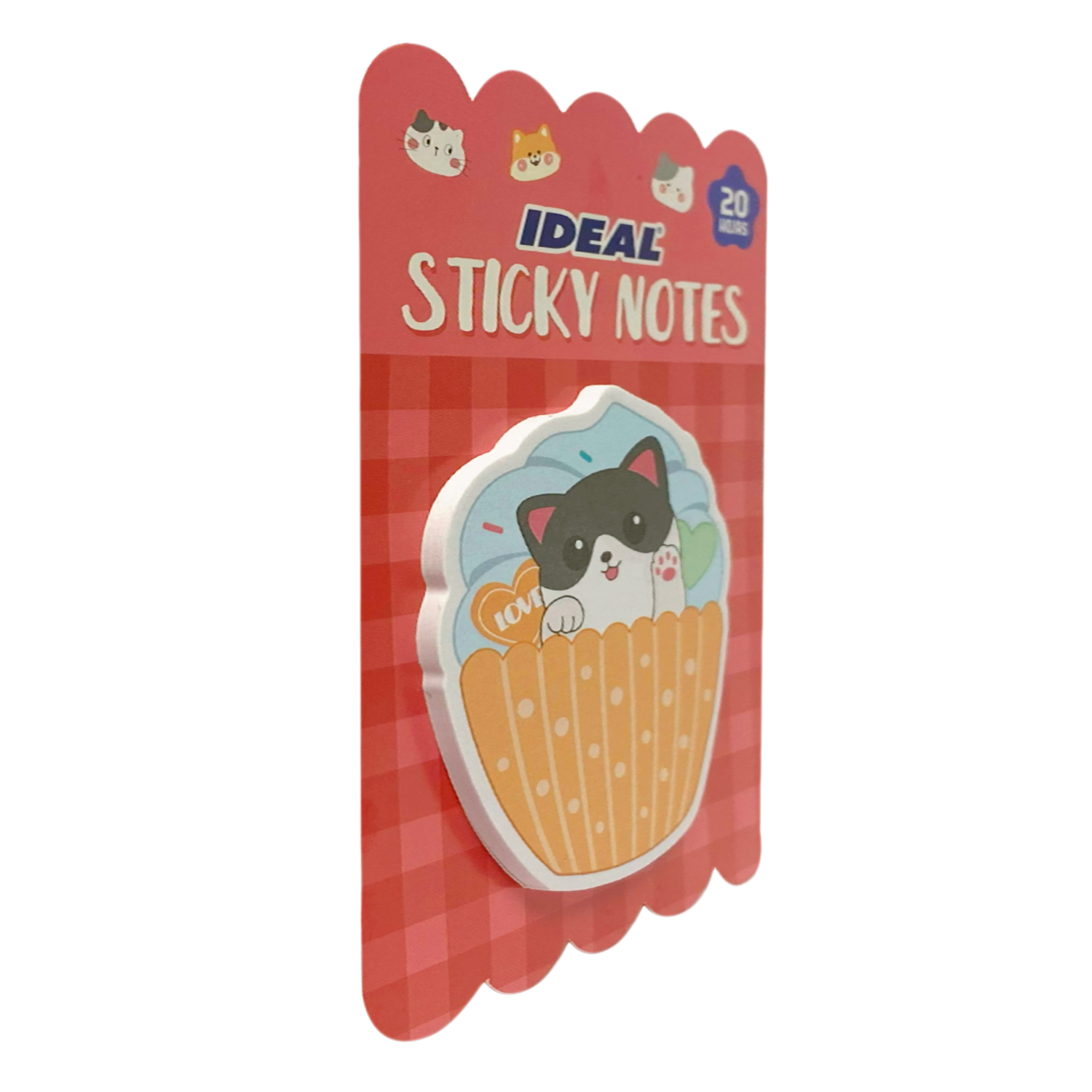 Notas Adhesivas Animales Surtidas IDEAL 20 Hojas