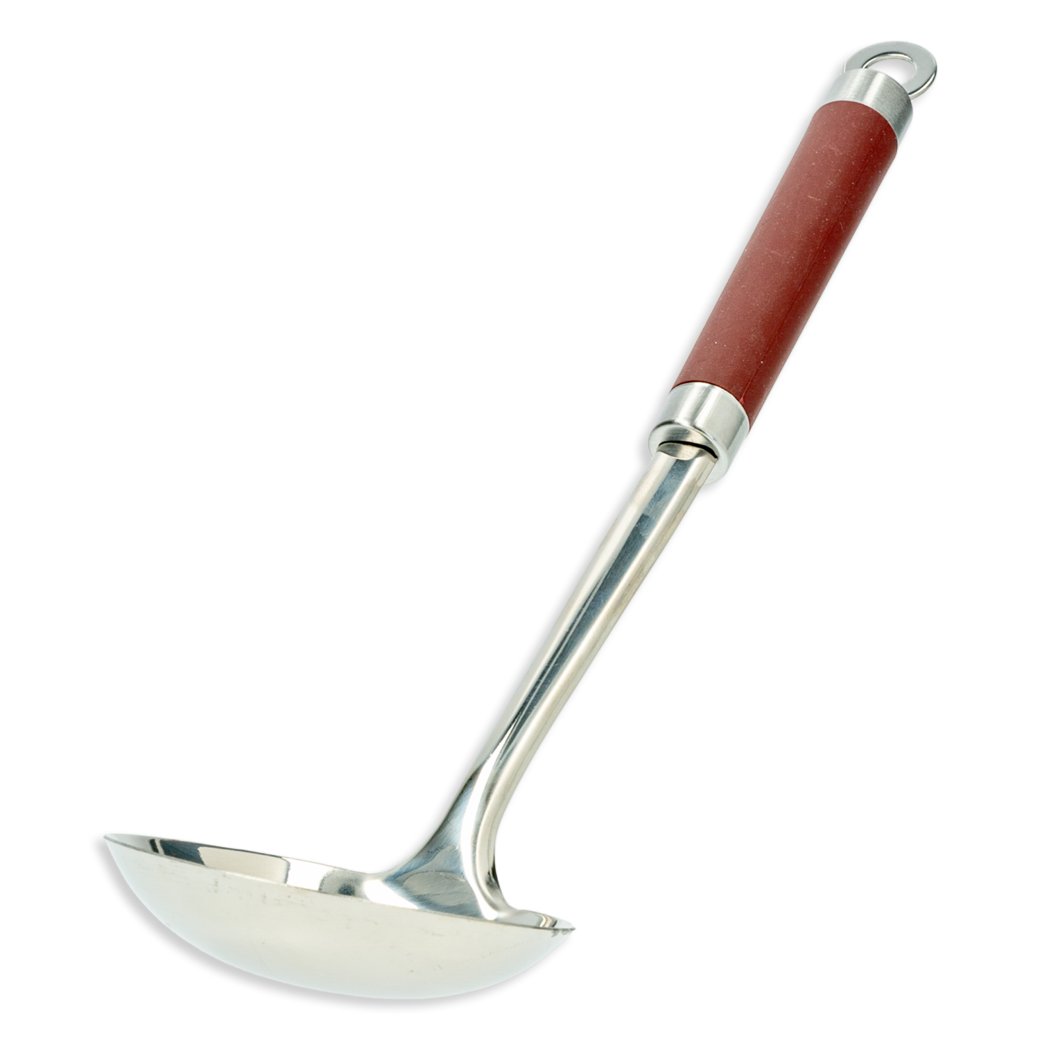 Cucharon Plateado Mango Rojo FREE HOME 1 Pieza