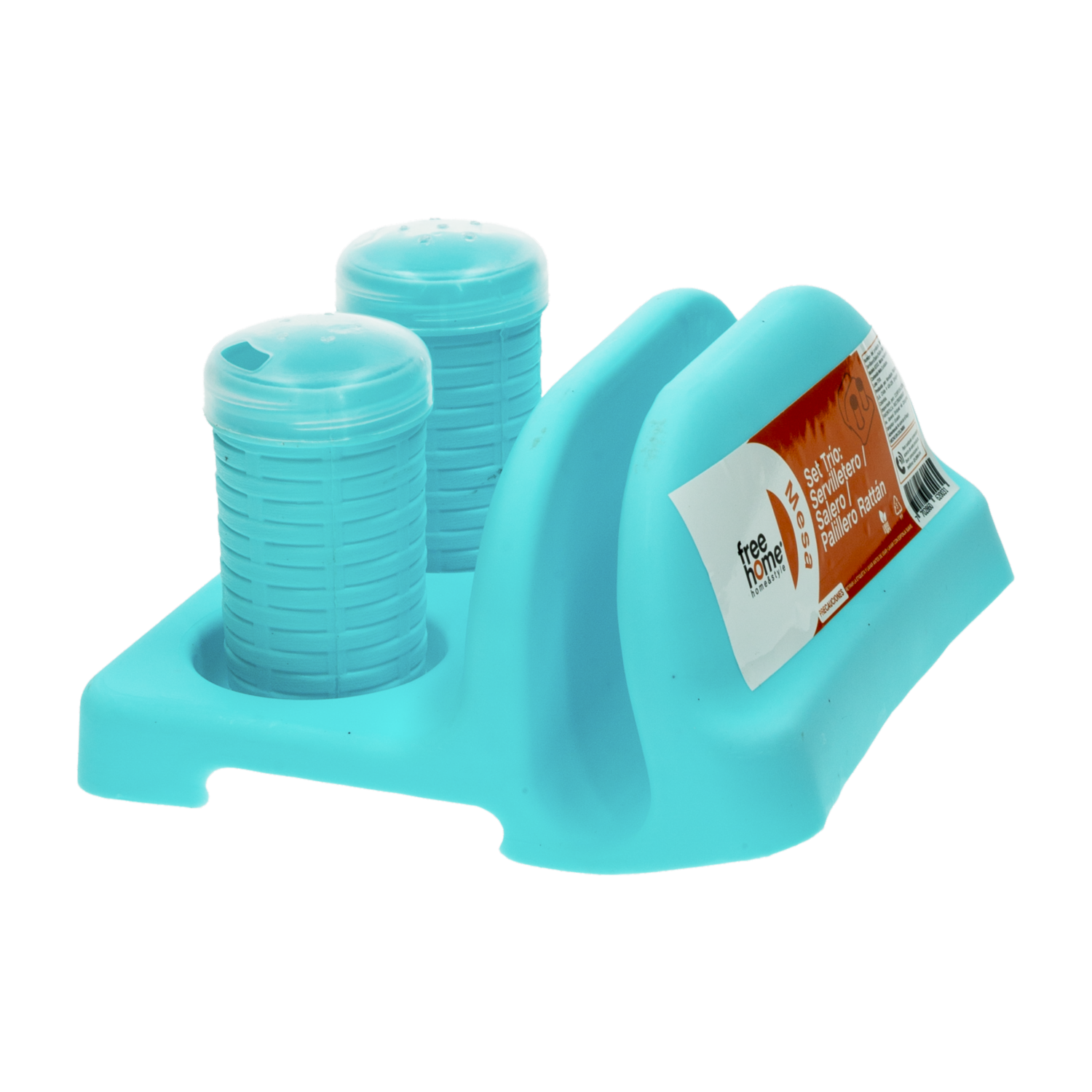 Set De Mesa Salero Servilletero Y Palillero Ratan FREE HOME 1 Pieza