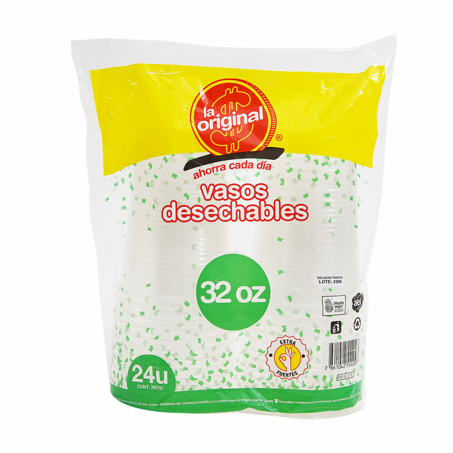 Vaso De 32 Onzas LA ORIGINAL Por 24 Uds