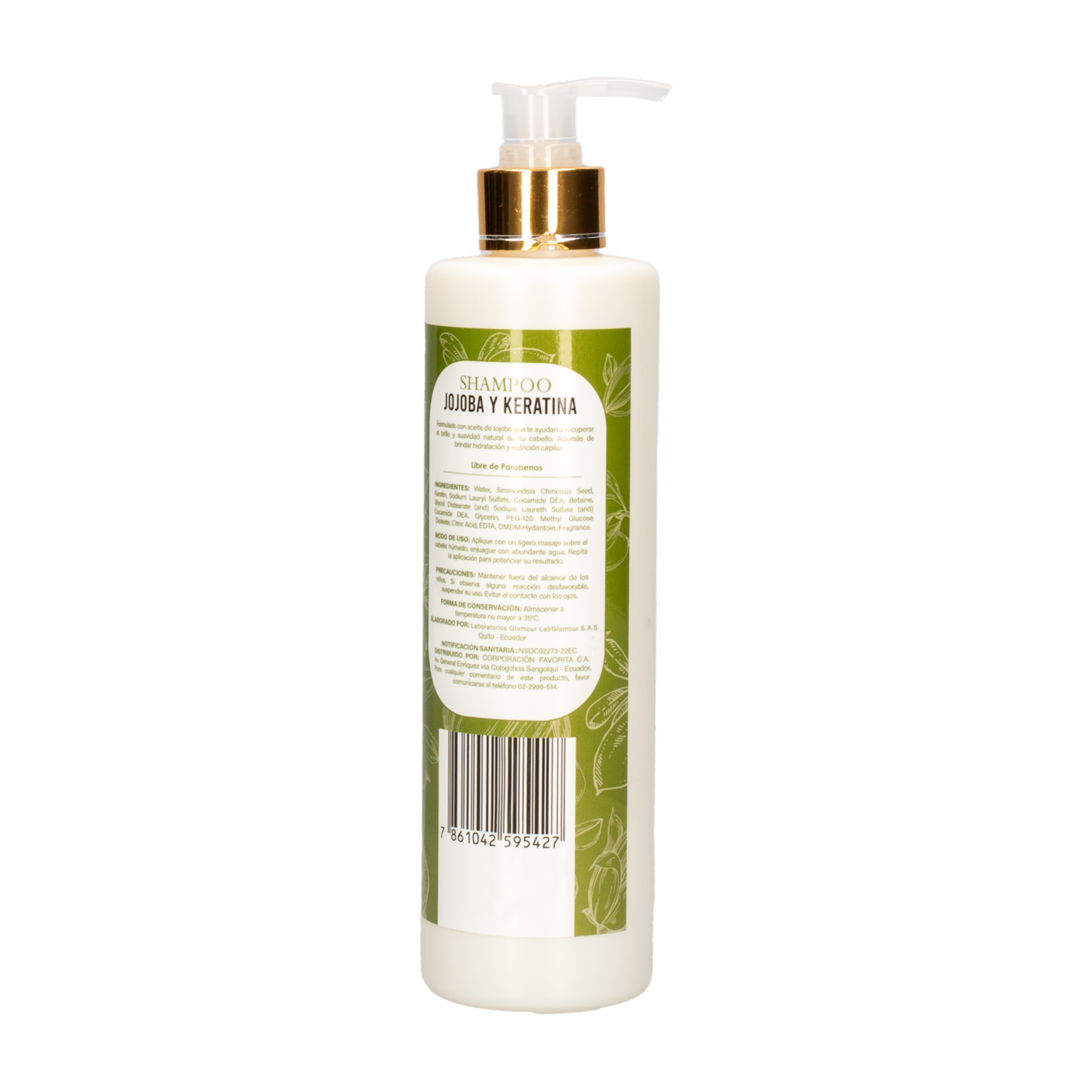 Shampoo De Cabello Con Jojoba Y Keratina GAMA 400 Ml
