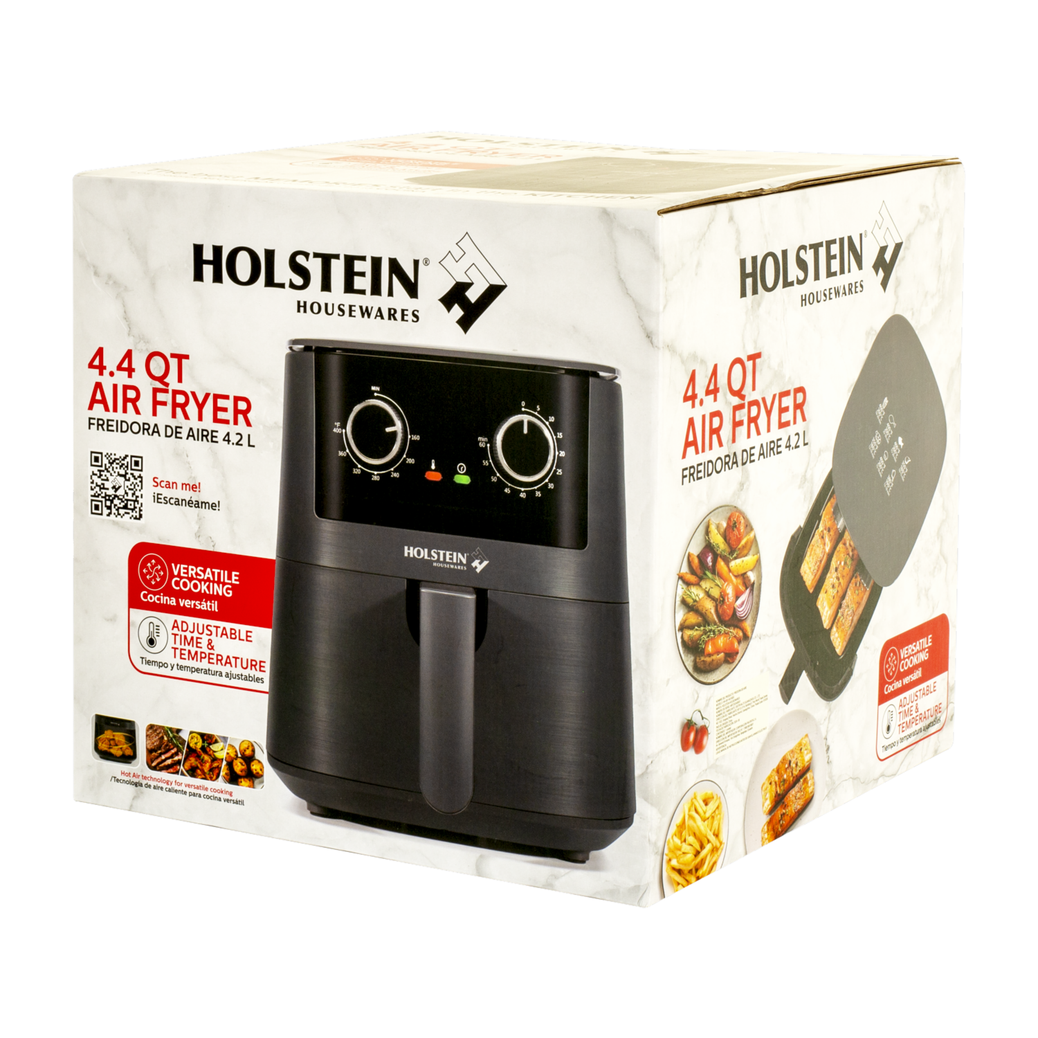 Air Fryer 1400 Watts Manual HH-09114019DG HOLSTEIN 4,2 Litros