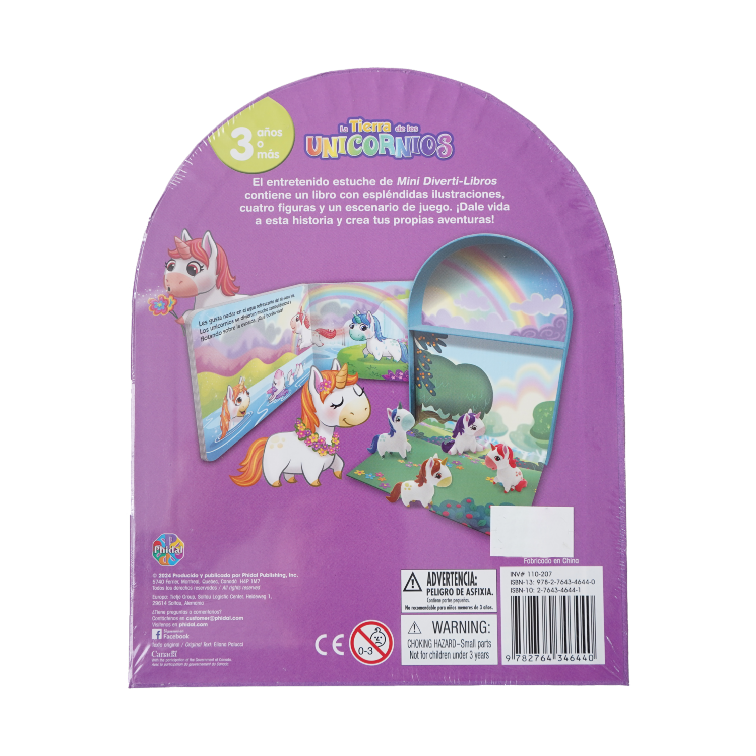 Libro Set La Tierra De Los Unicornios PHIDAL 15 Páginas