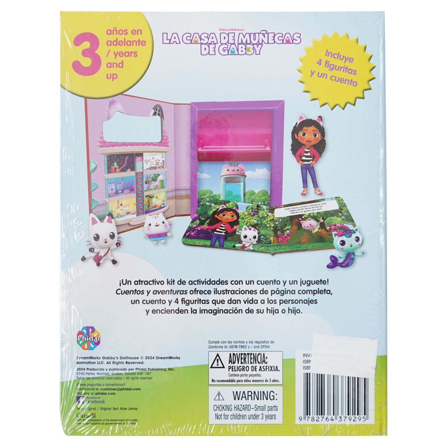 Libro Uni Gabbys Dollhouse Cuentos Y Aventuras MR.BOOKS 15 Páginas