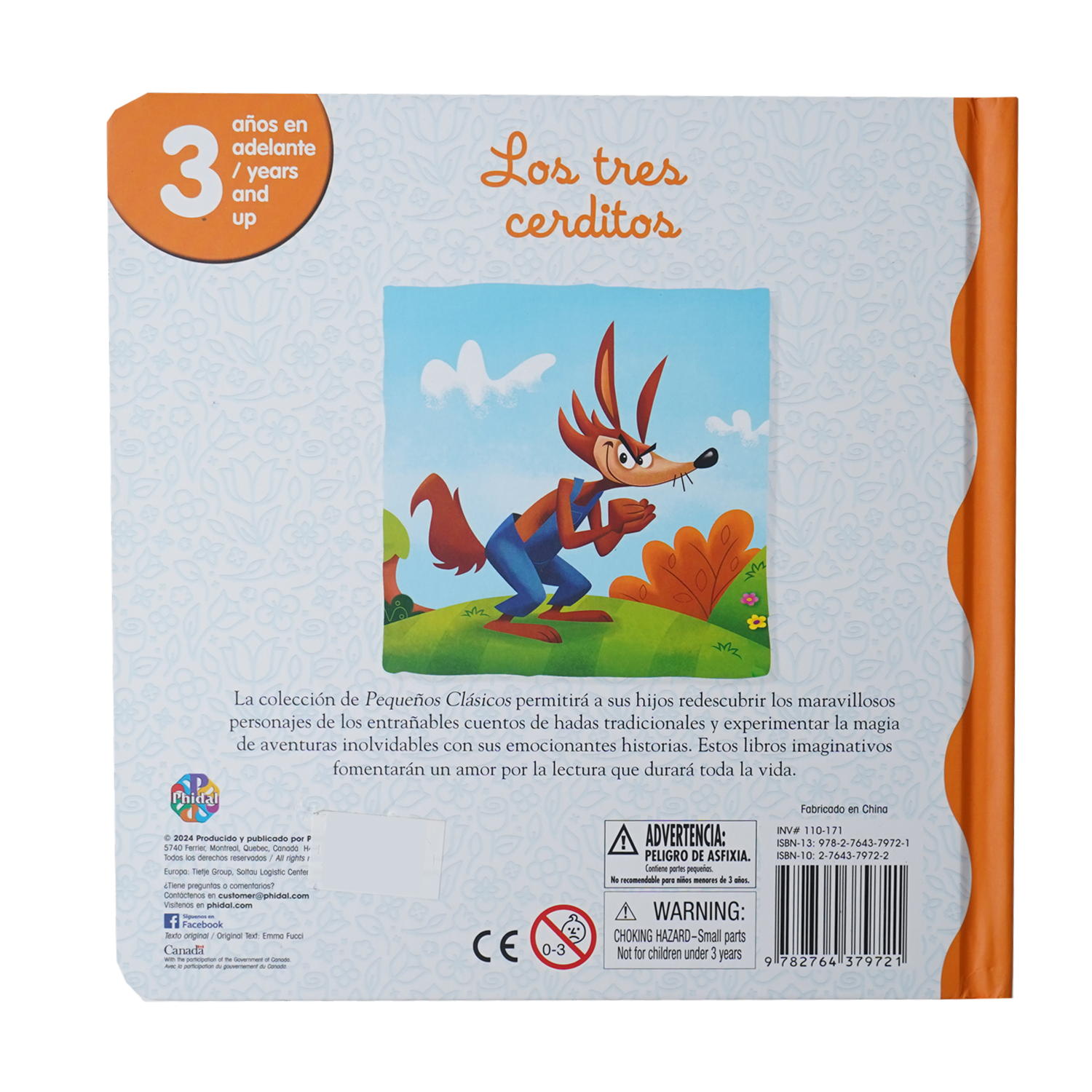 Libro Los Tres Cerditos PHIDAL 24 Páginas
