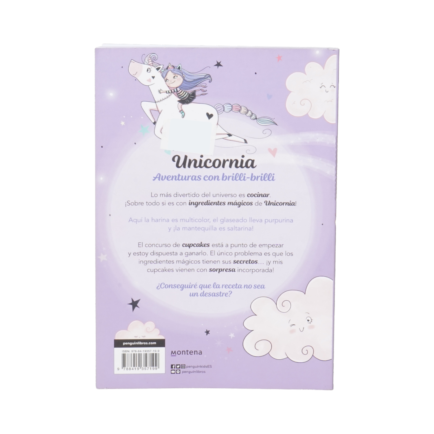 Libro Unicornia 4 Unos Cupcakes Increíbles MONTENA 25 Páginas