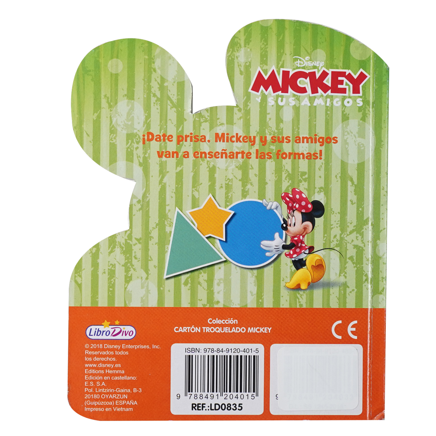 Libro Colección Mickey Números Letras Formas Y Colores LIBRO DIVO 10 Páginas