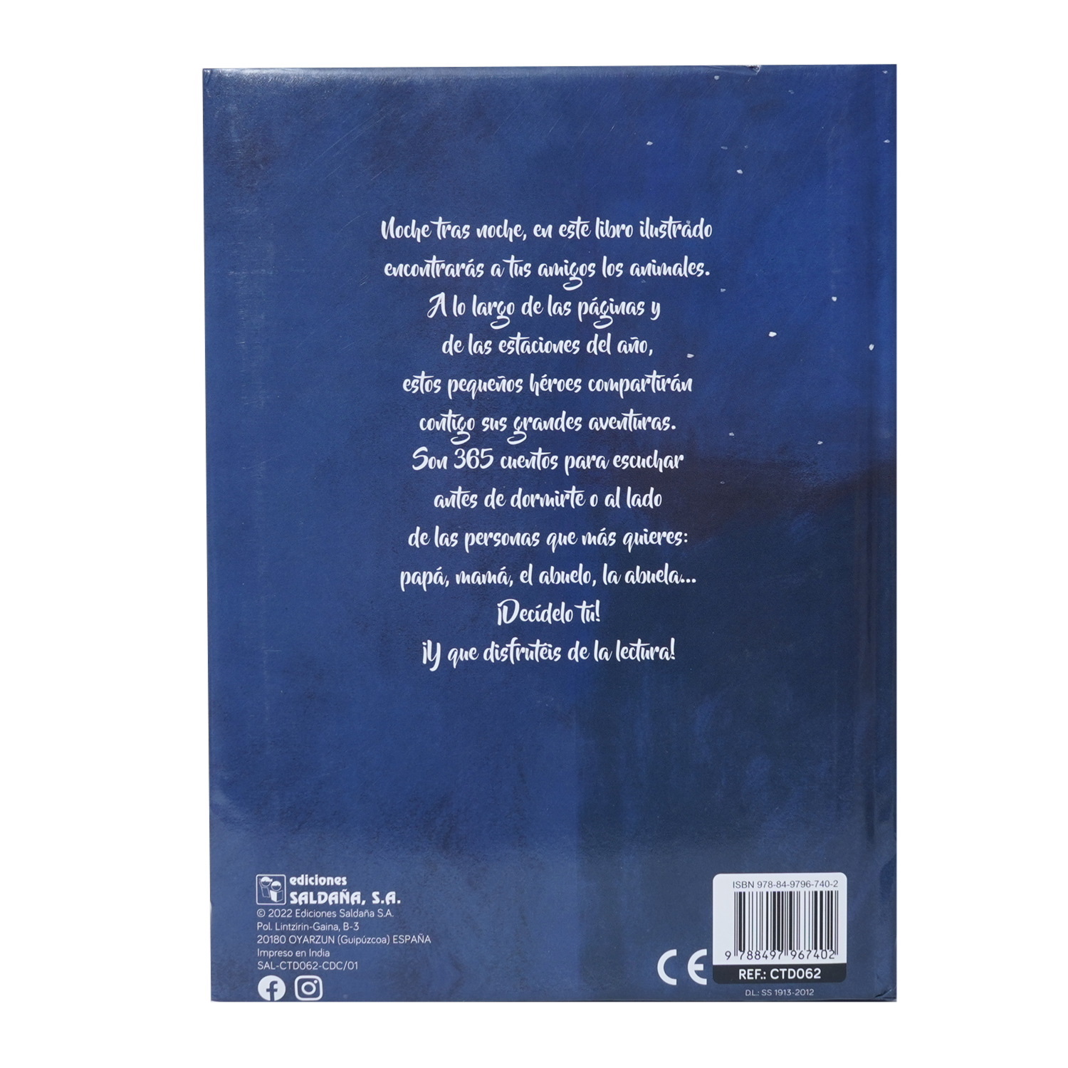 Libro 365 Cuentos Para Dormir 1 PLUTÓN EDICIONES Unidad