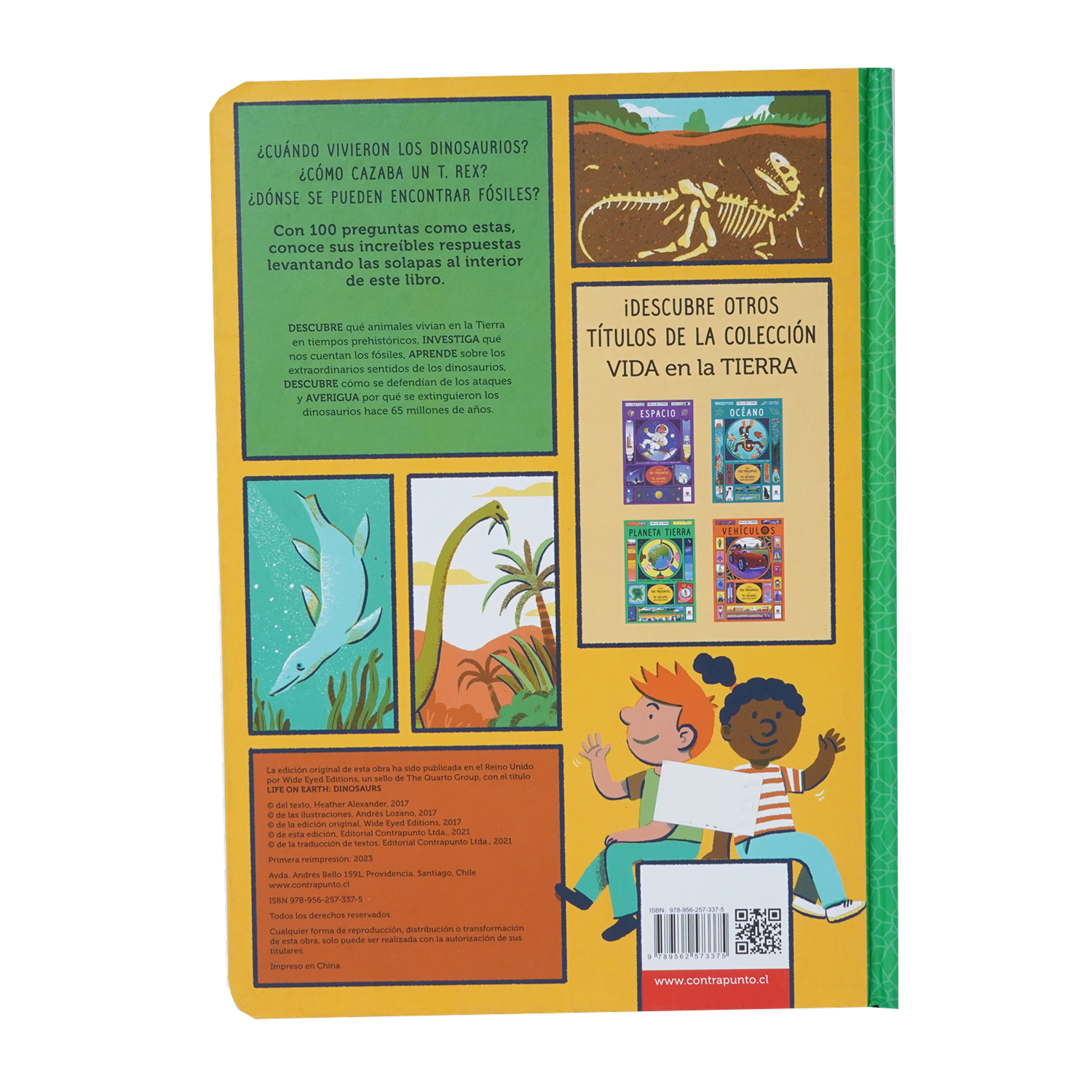 Libro Vida En La Tierra Dinosaurios CONTRAPUNTO 25 Páginas