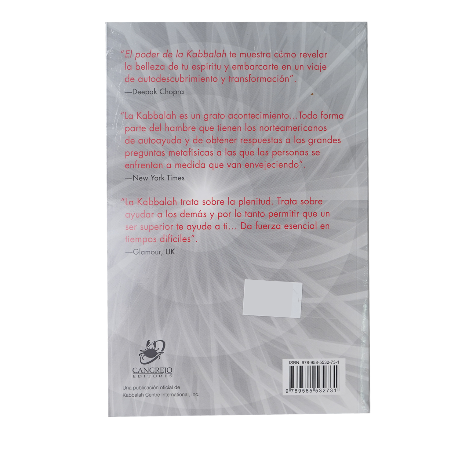 Libro El Poder De La Kabbalah CANGREJO EDITORES 180 Páginas