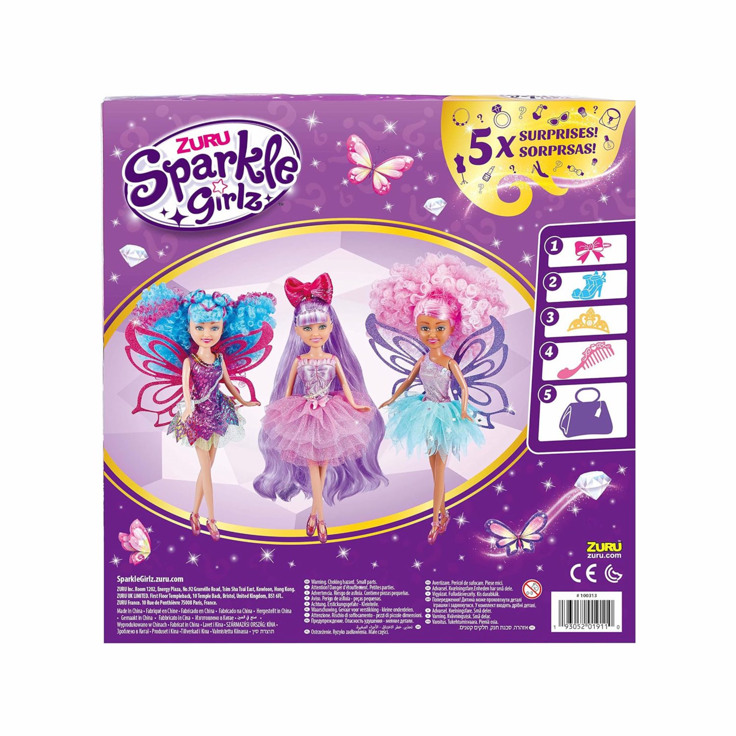 Muñeca Cabello De Ensueño SPARKLE GIRLZ Incluye 5 Sorpresas