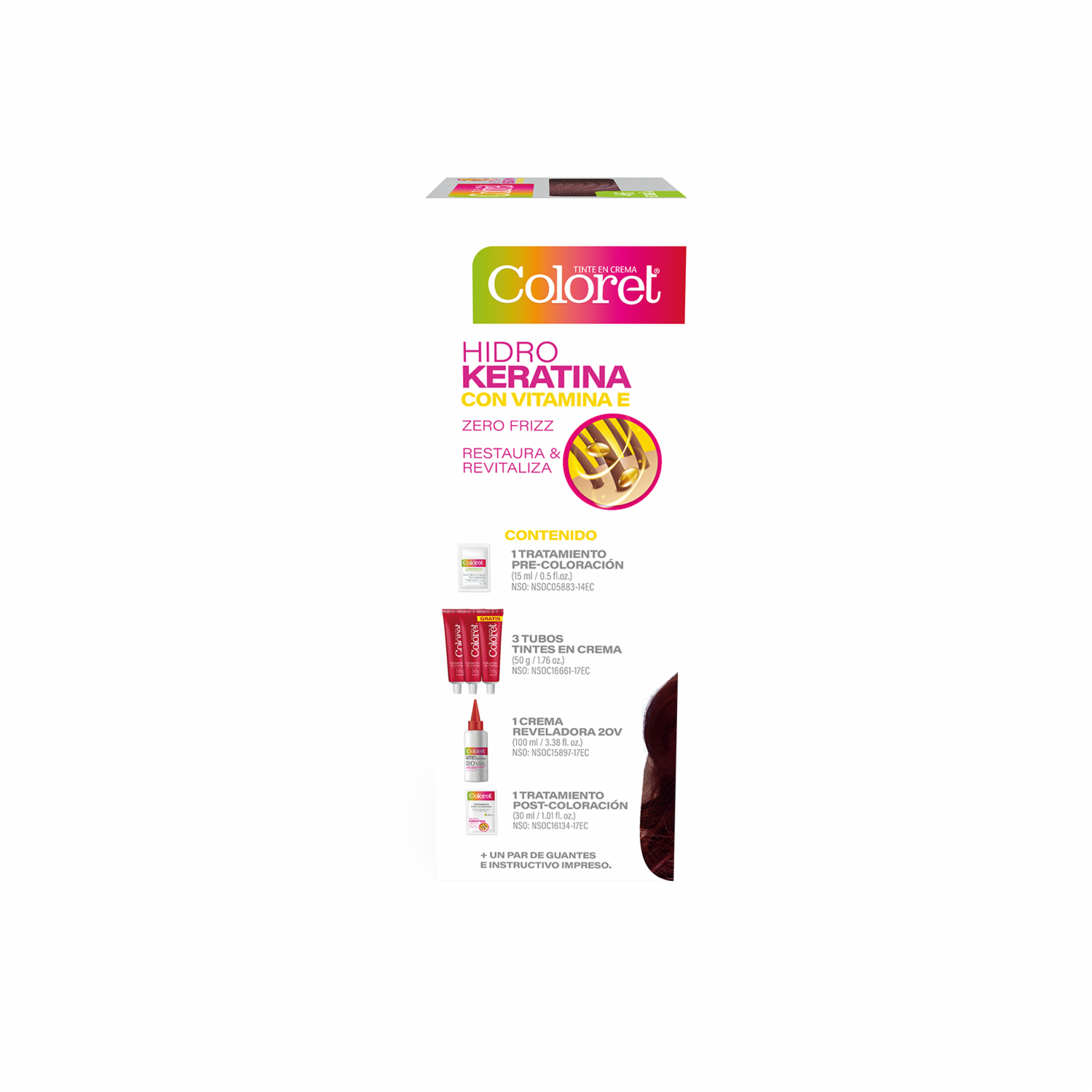 Tinte De Cabello Tono 46 Vino Profundo COLORET 150 G