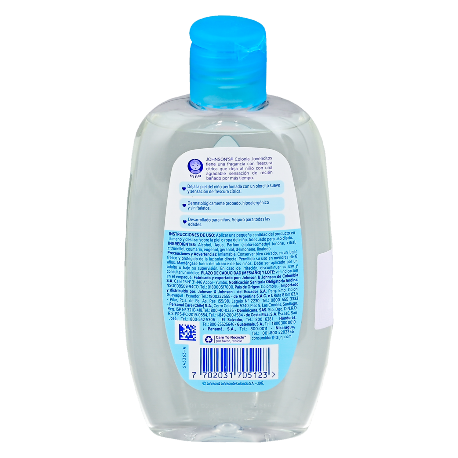 Colonia Para Niños Jovencitos JOHNSON’S 200 Ml