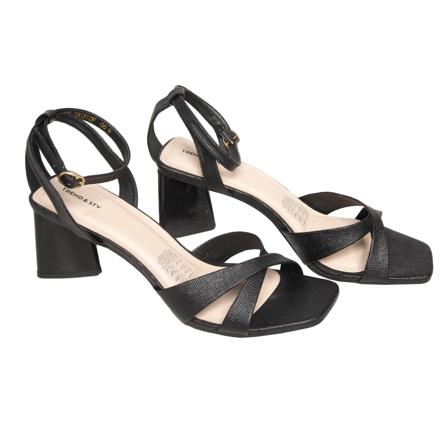 Sandalias Tiras Cruzadas Taco Medio LICIOUS