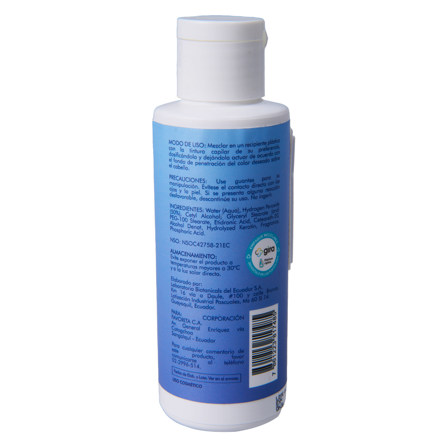 Crema Oxigenada Oxy 20  Volúmenes Al 6% GAMA 100 Ml