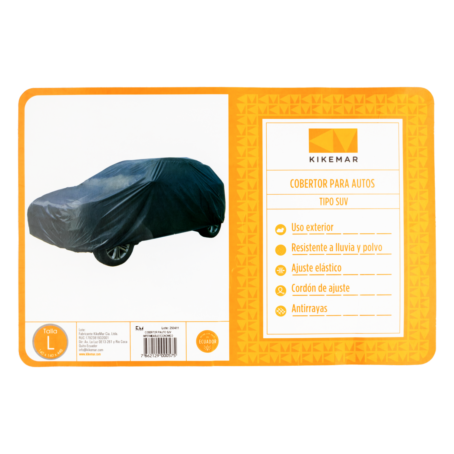 Cobertor De Impermeable SUV KIKEMAR Unidad