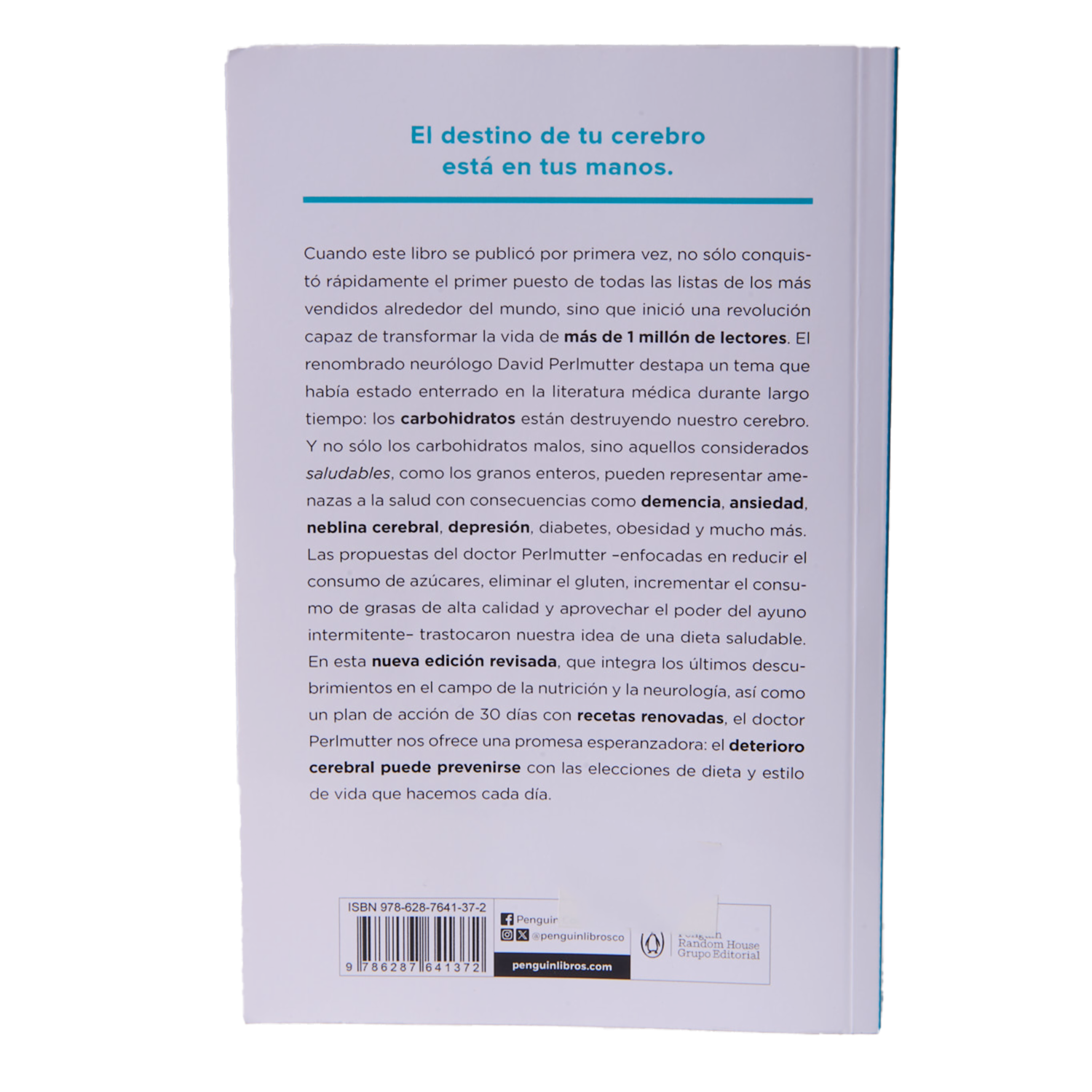Libro Cerebro De Pan DEBOLSILLO 185 Páginas