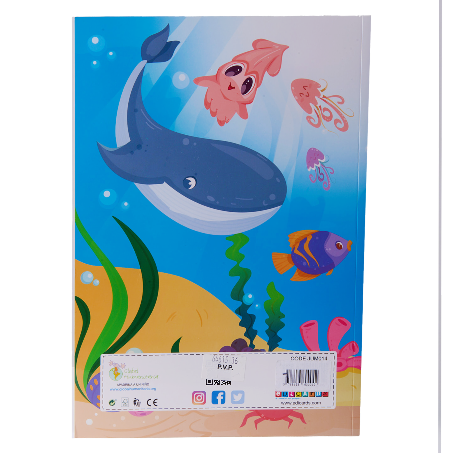 Libro Jumbo Coloring Book EDICARDS 15 Páginas