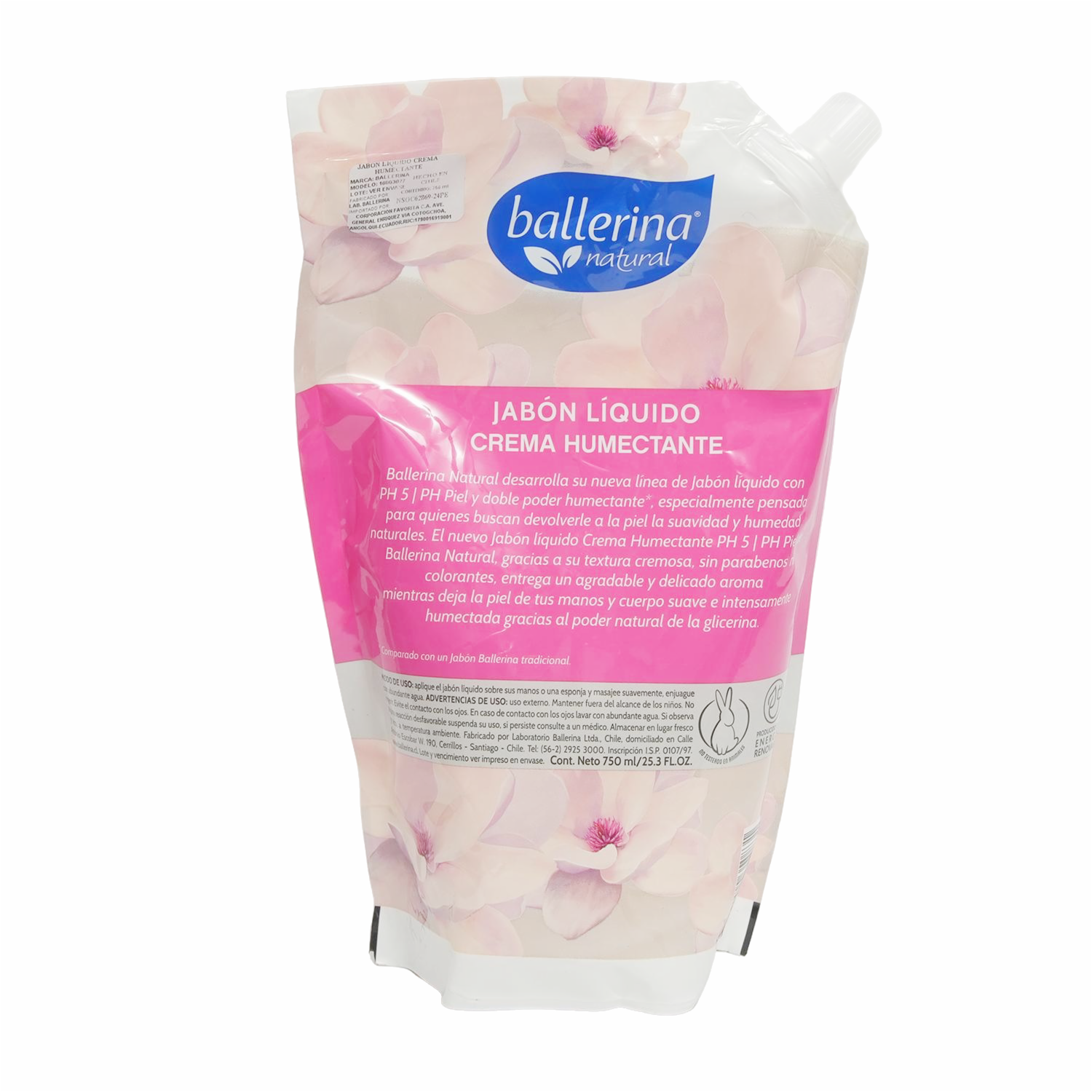 Jabón Líquido Humectante Doy Pack BALLERINA 900 Ml