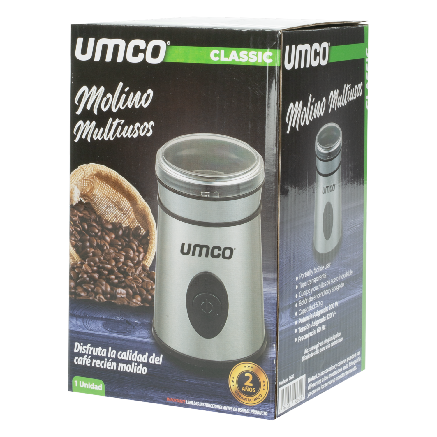 Molino De Café Eléctrico UMCO 200 Watts
