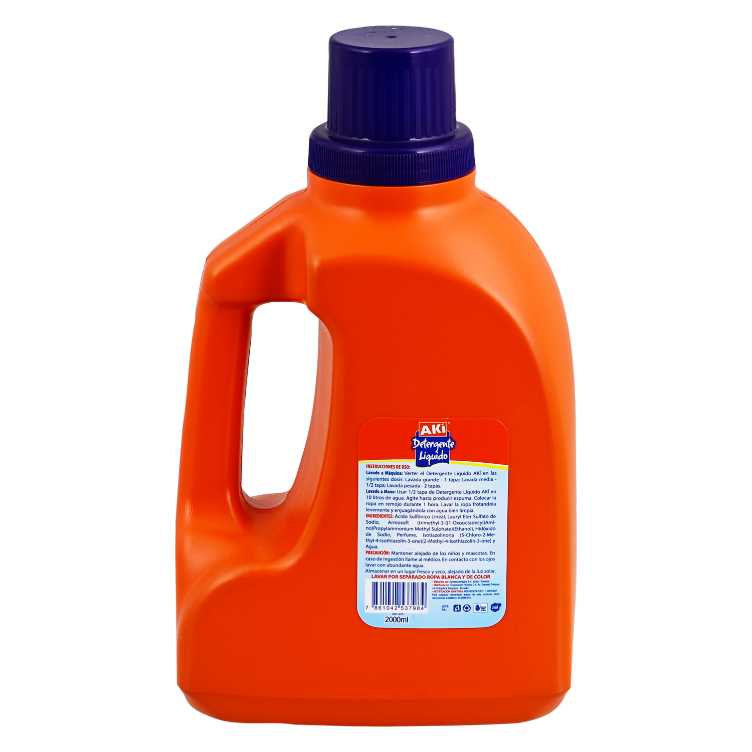 Detergente Líquido Con Suavizante AKÍ 2000 Ml