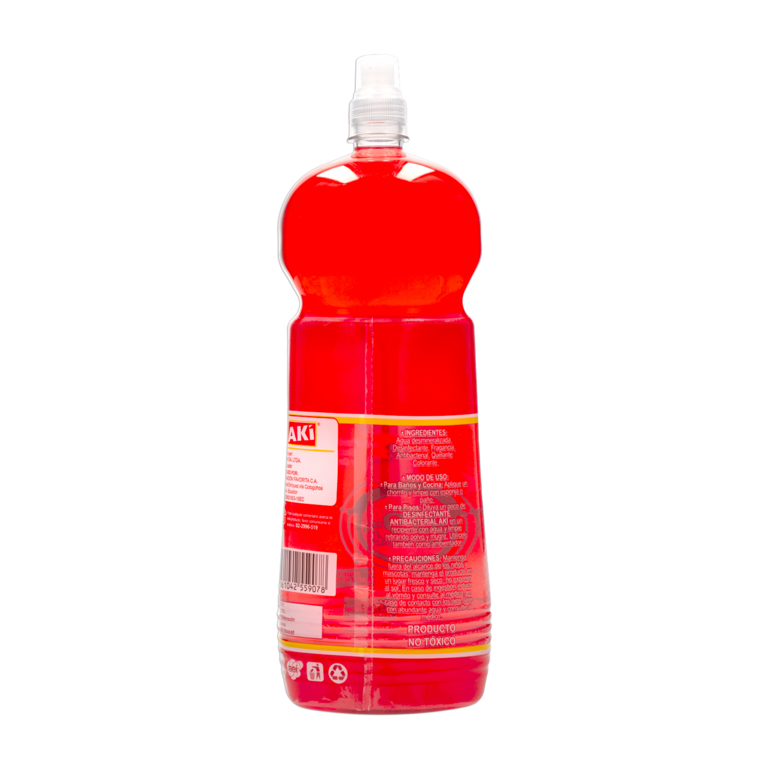 Desinfectante Antibacterial De Manzana Y Canela AKÍ 1800 Ml