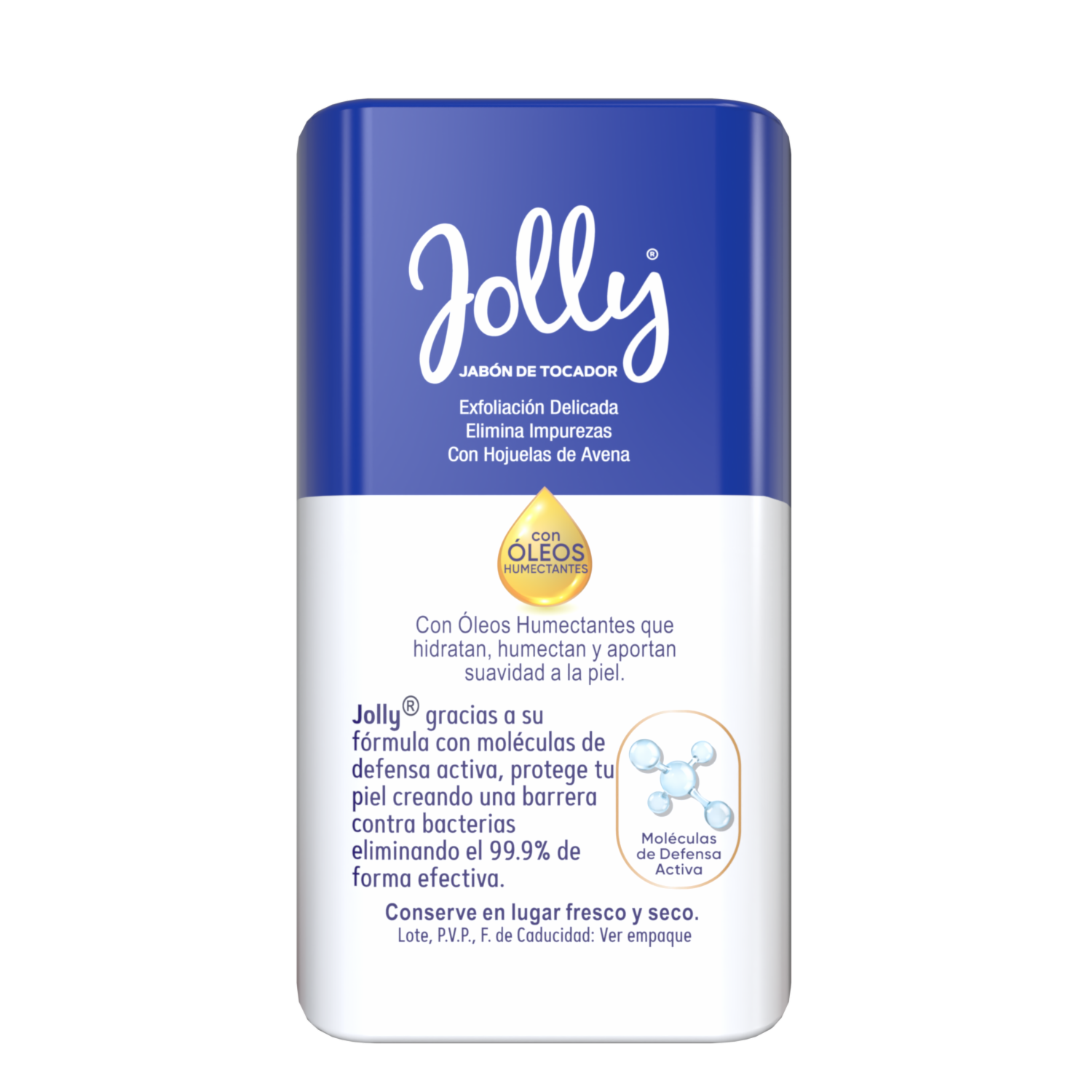 Jabón De Tocador Exfoliación Delicada Con Hojuelas De Avena JOLLY 6 X 100 G