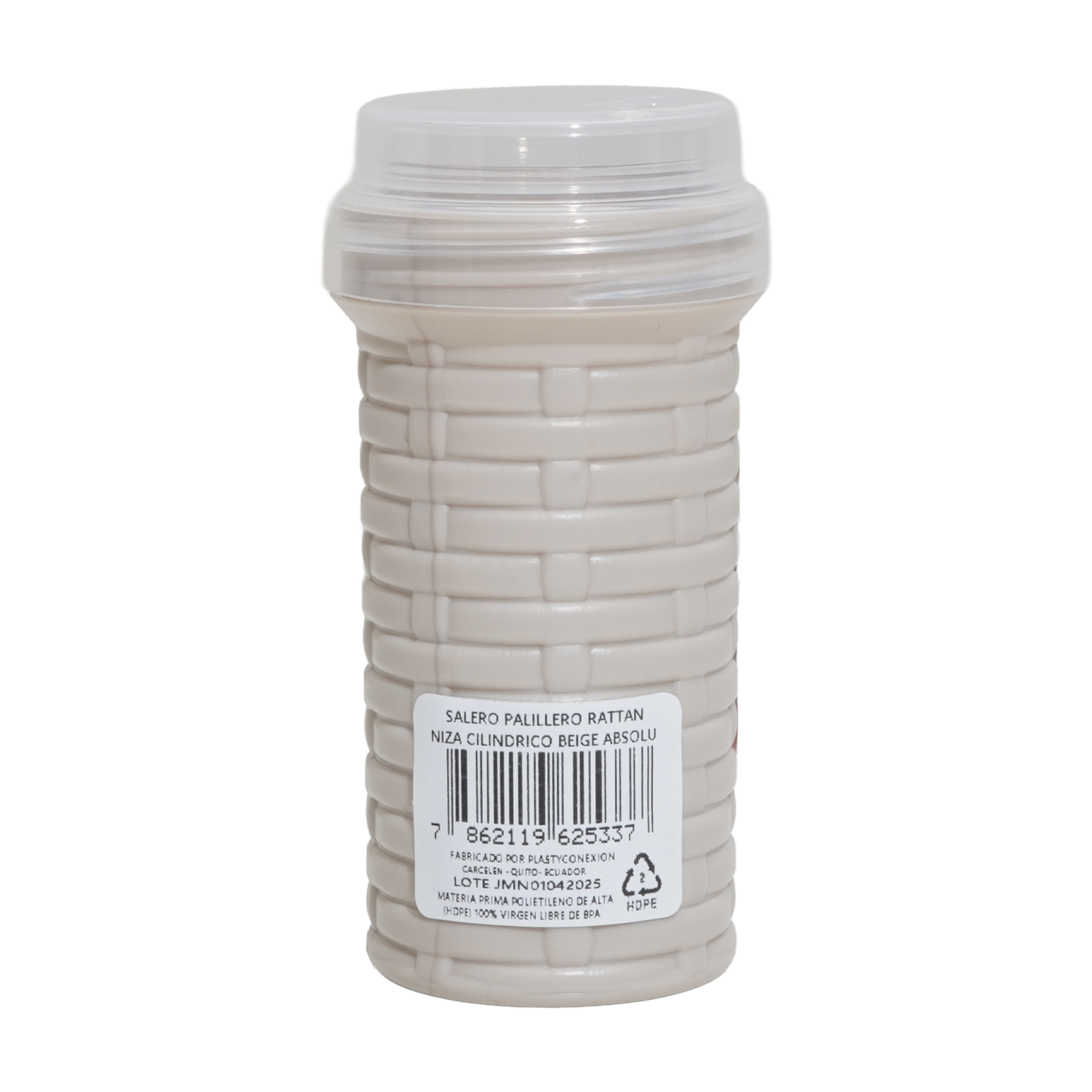 Salsero Cilíndrico Beige Absolu SR. PLÁSTYKO 10 X 4 Cm