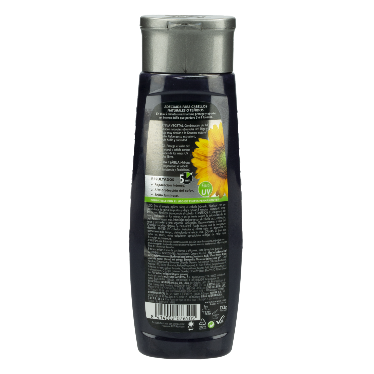 Mascara Capilar Para Cabello Negro NATURALEZA Y VIDA 300 Ml