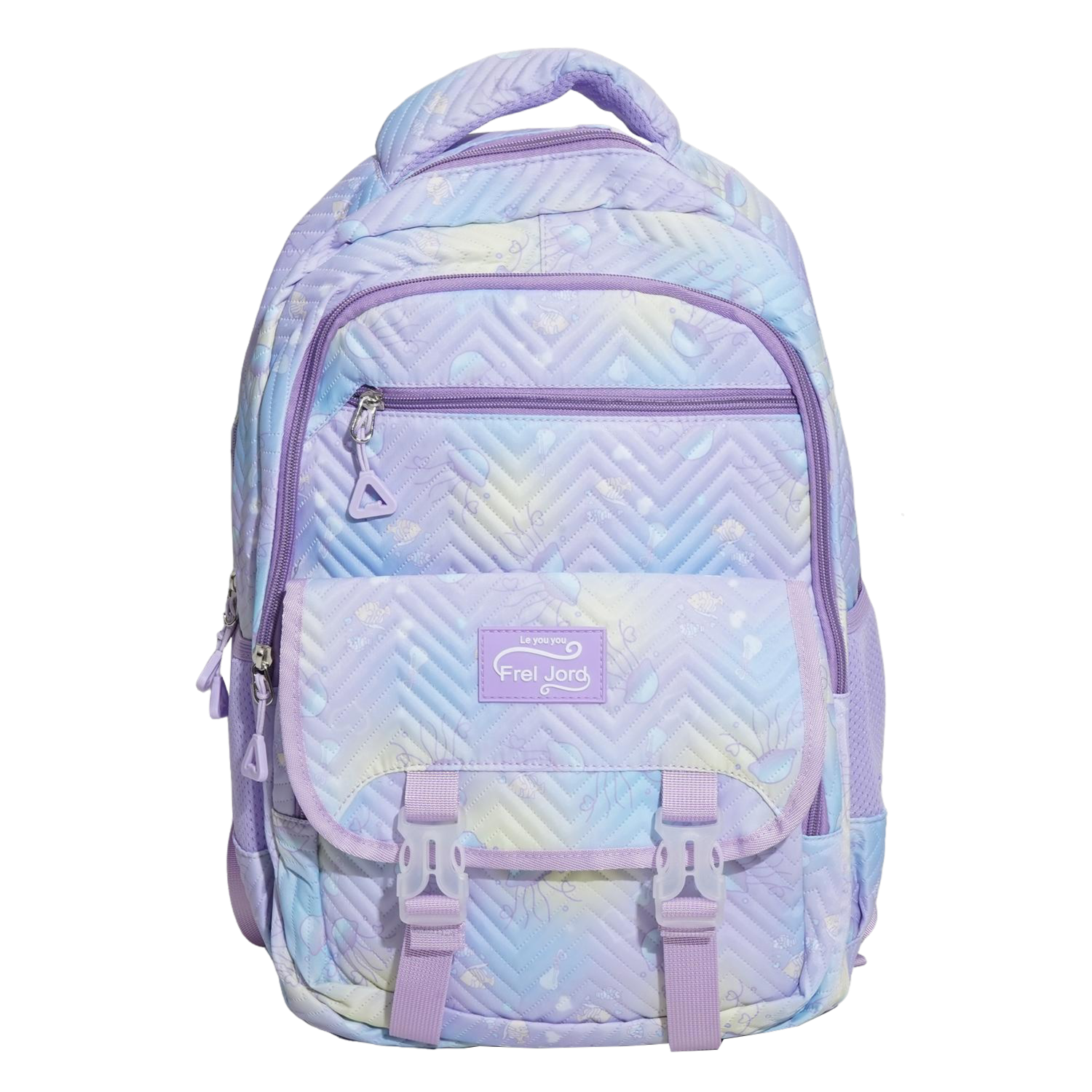 Set Mochila Lonchera Y Cartuchera Morado MY WAY Set X3