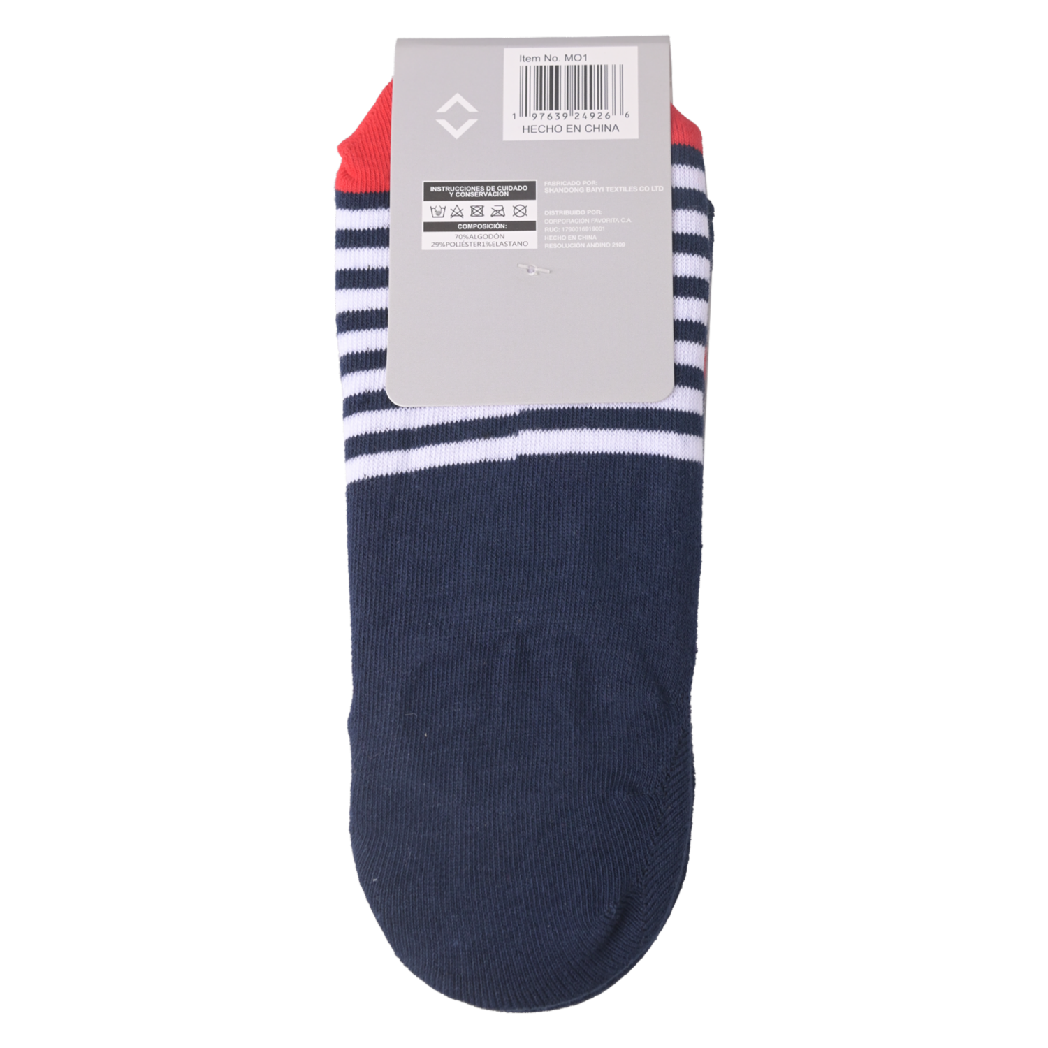Medias Tobilleras Pack X 3 Diseño Rayas PULSE Talla 10-12