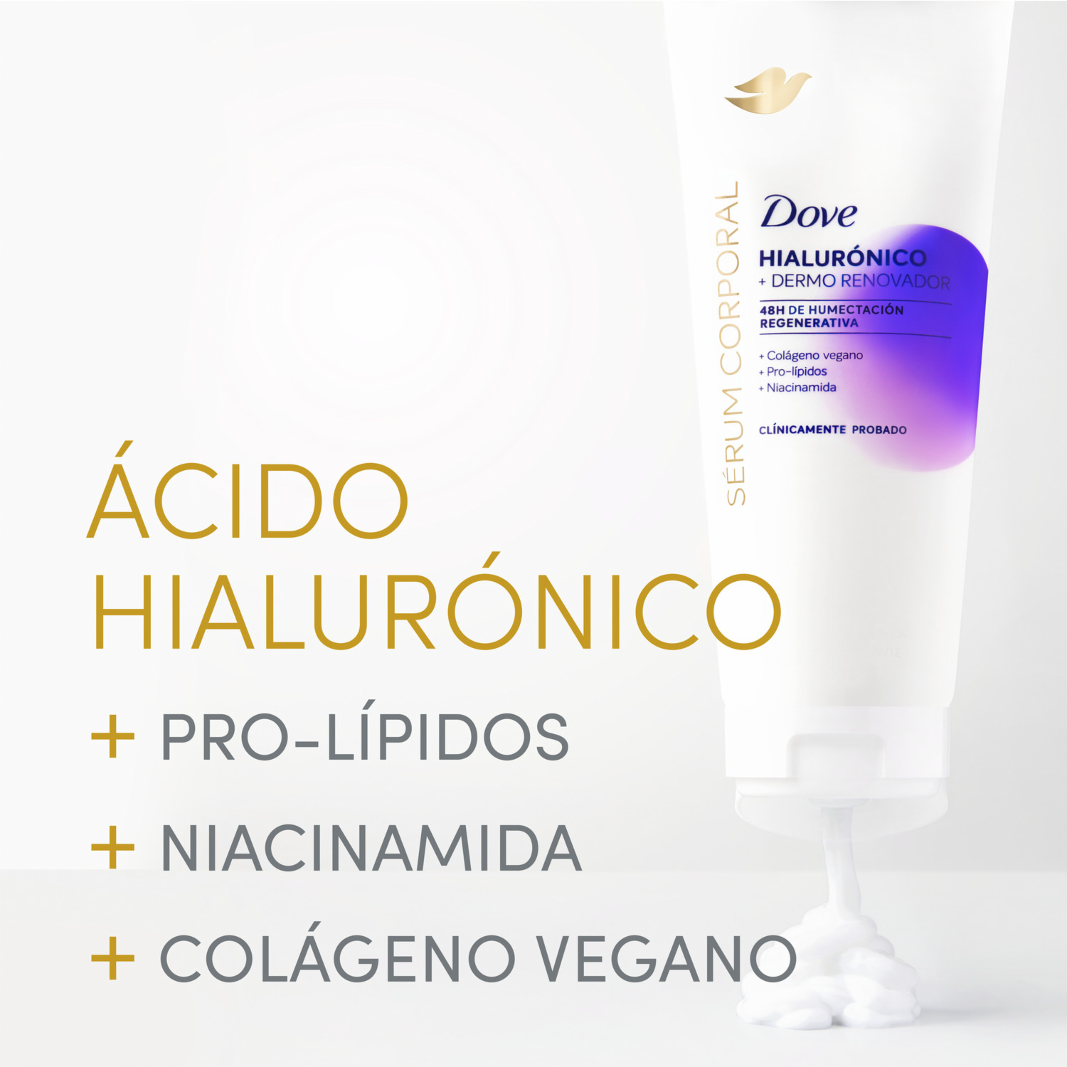 Sérum Corporal Hialuronico Dermorenovador DOVE 200 Ml