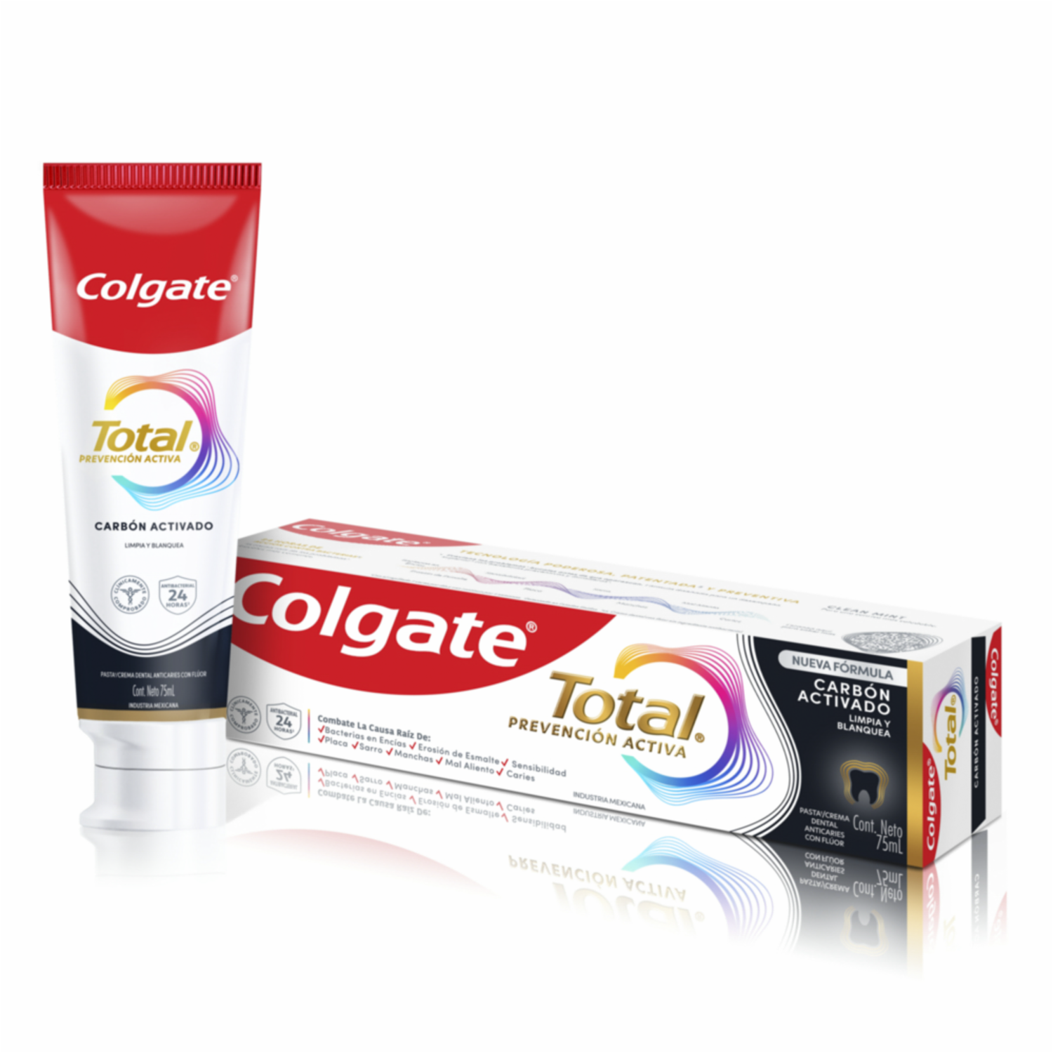 Pasta Dental Total Carbón Prevención Activa COLGATE 75 Ml