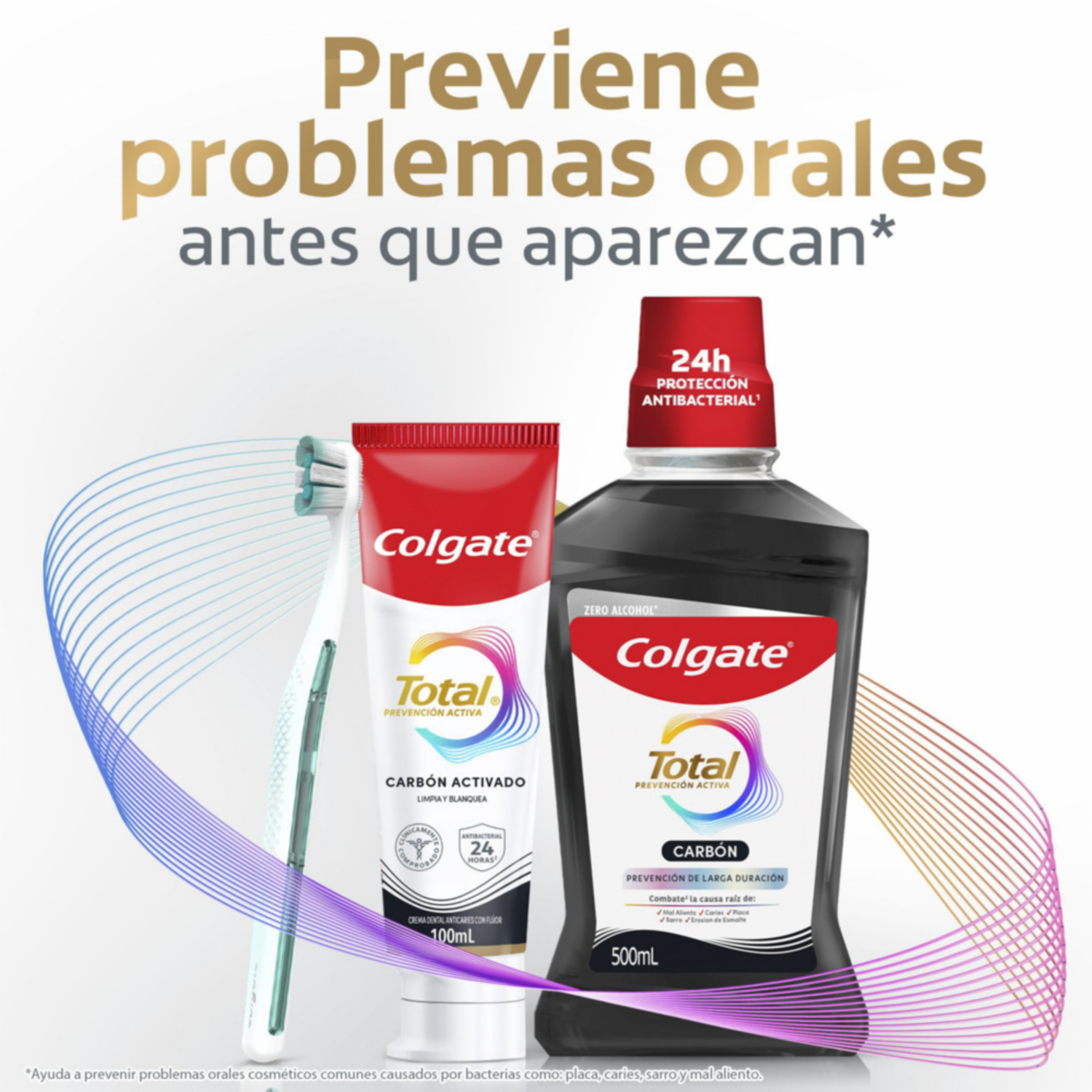 Pasta Dental Total Carbón Prevención Activa COLGATE 75 Ml