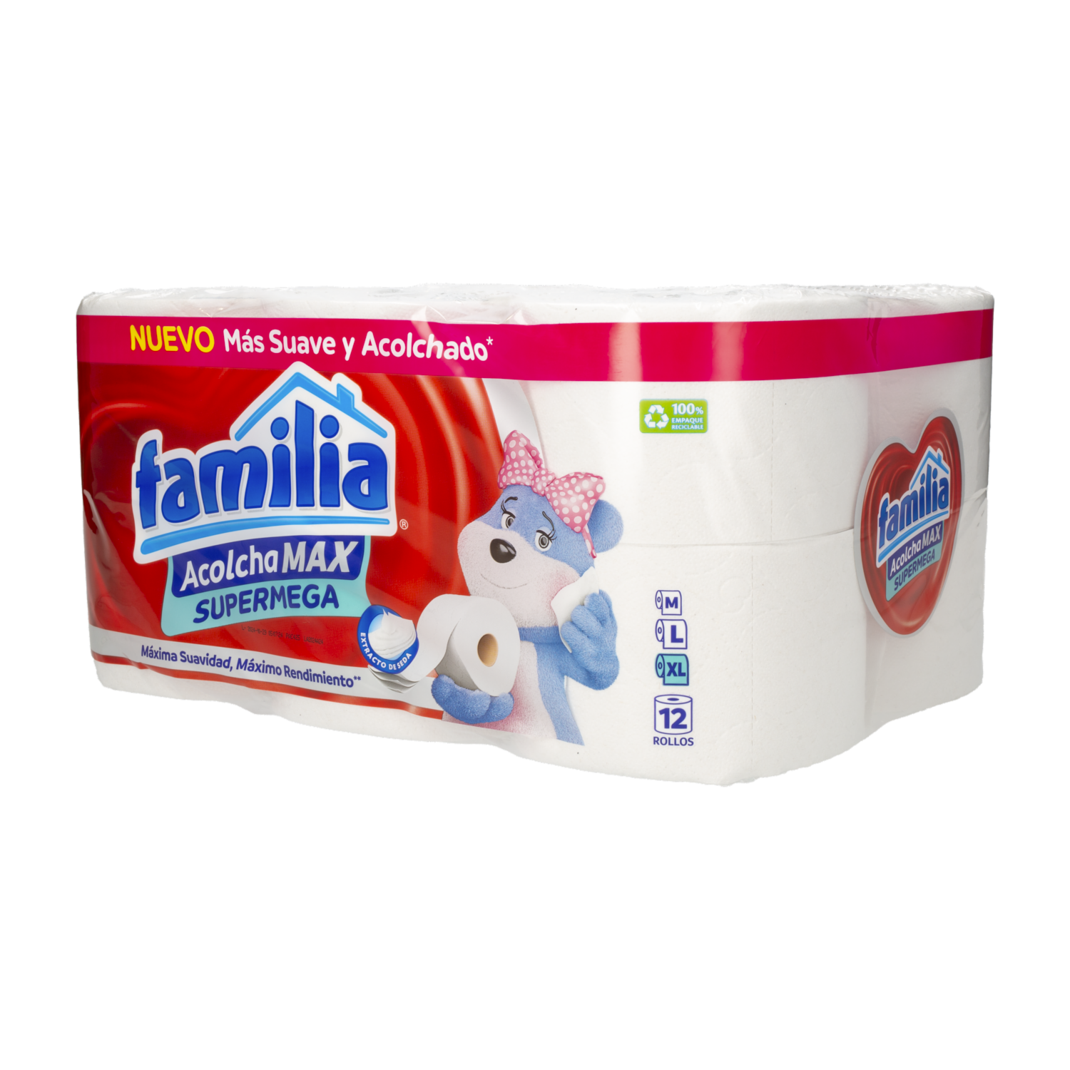 Papel Higiénico Acolcha Max FAMILIA 12 Rollos