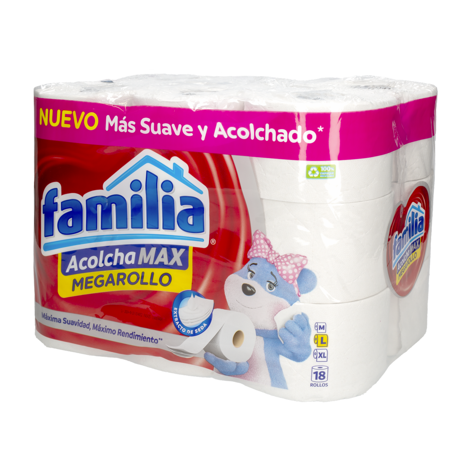 Papel Higiénico Megarollo FAMILIA 18 Rollos