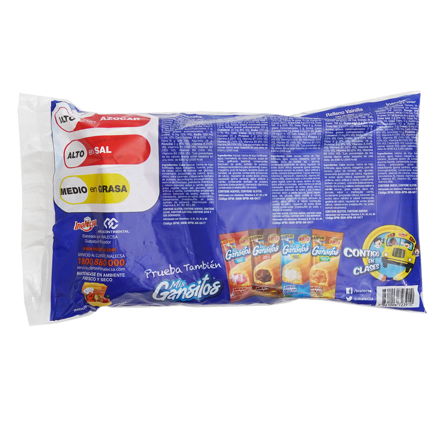 Poncake Pack Lunchi X5 INALECSA X 5