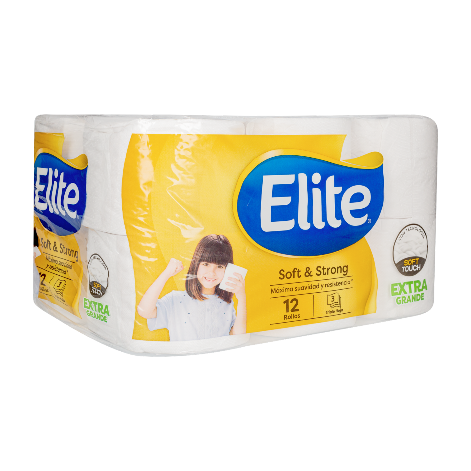 Papel Higiénico Soft & Strong XG Premium Triple Hoja ELITE 12 Rollos