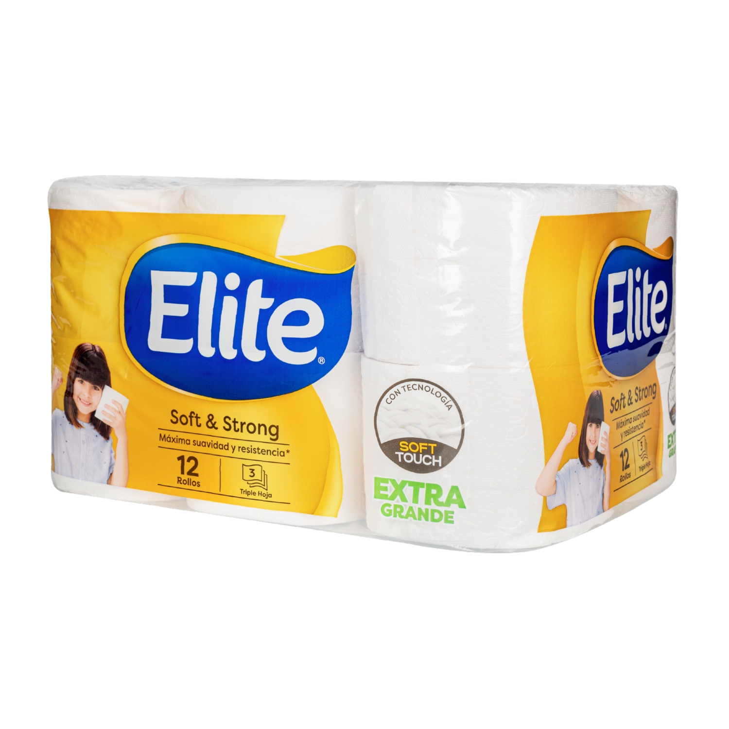 Papel Higiénico Soft & Strong XG Premium Triple Hoja ELITE 12 Rollos