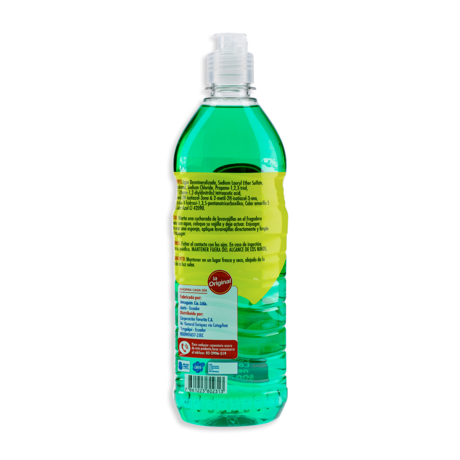 Lavavajillas Líquido Aroma Limón LA ORIGINAL 500 Ml