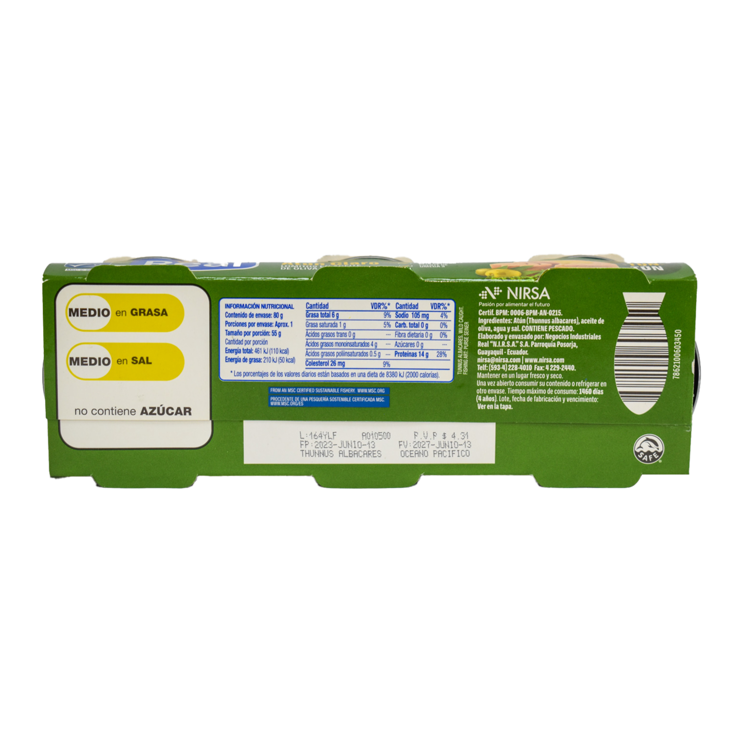 Atún Claro En Aceite Oliva REAL 240  G