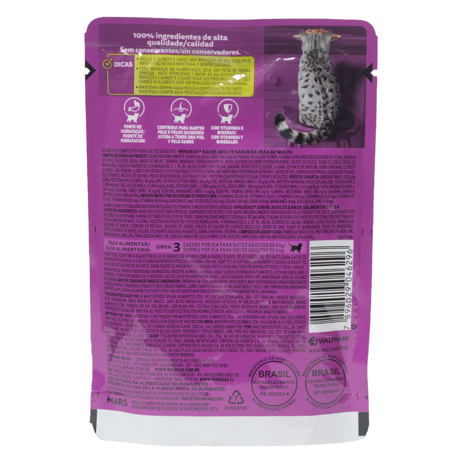 Alimento Para Gatos Húmedo En Sobre WHISKAS 85 G