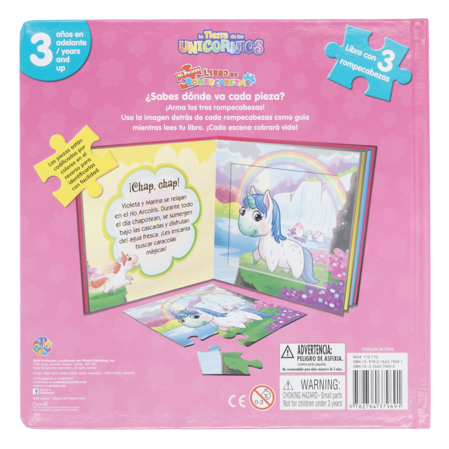 Libro La Tierra De Los Unicornios PHIDAL 12 Páginas