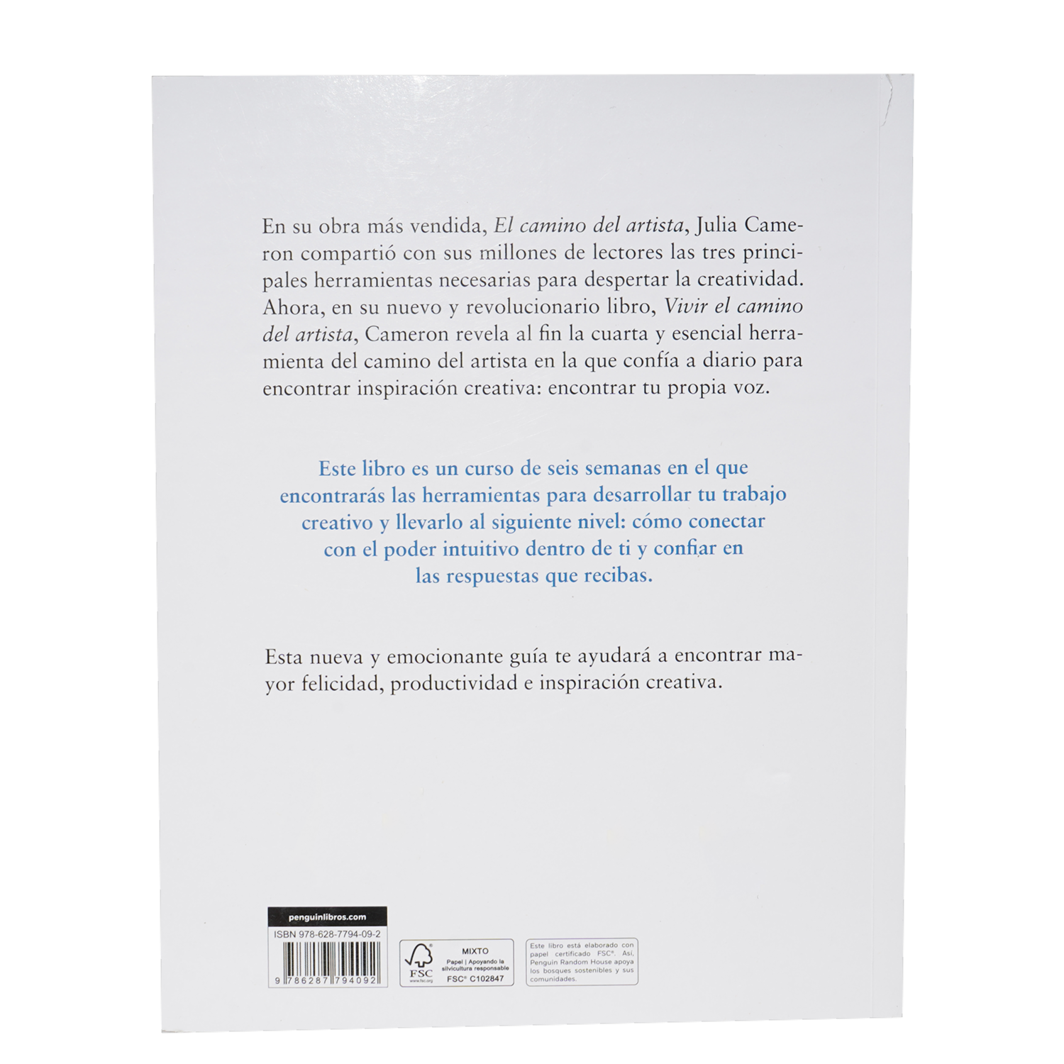 Libro Vivir El Camino Del Artista AGUILAR 247 Páginas