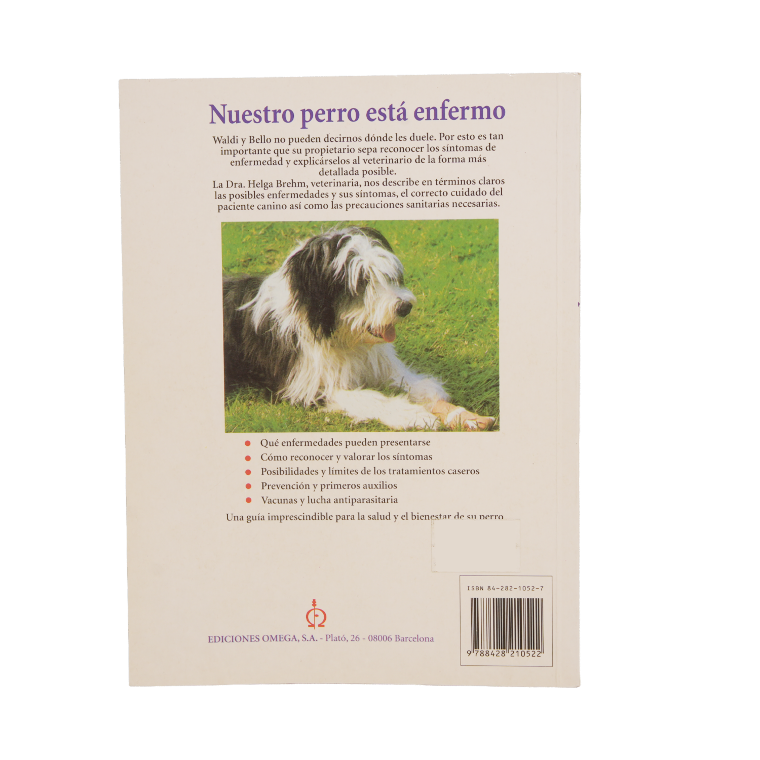 Libro Nuestro Perro Esta Enfermo OMEGA 74 Páginas