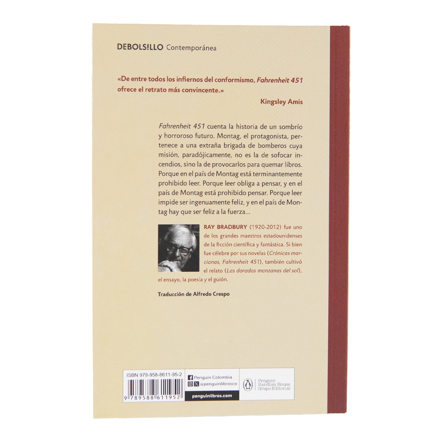 Libro Fahrenheit 451 DEBOLSILLO 175 Páginas