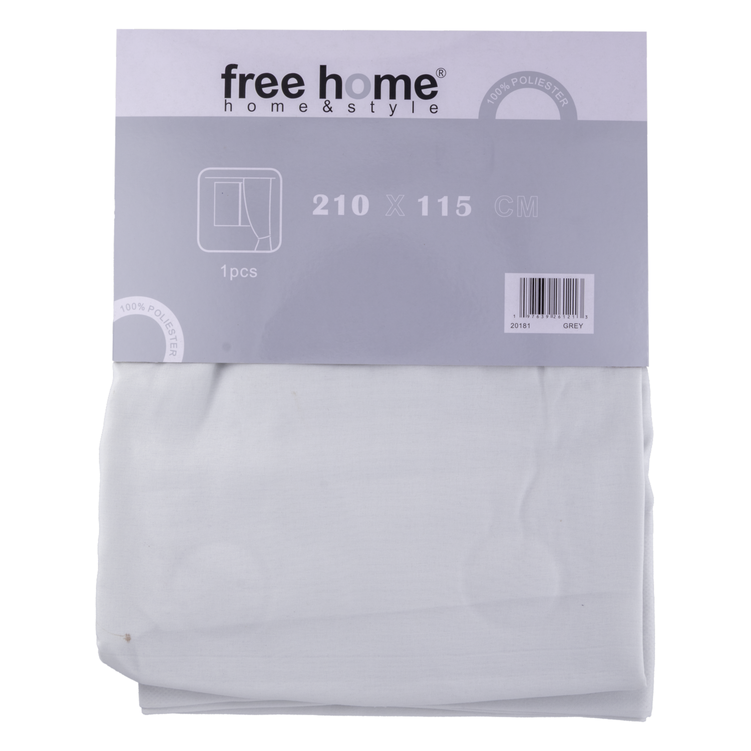 Cortina Karol Gris FREE HOME 210X115 Cm