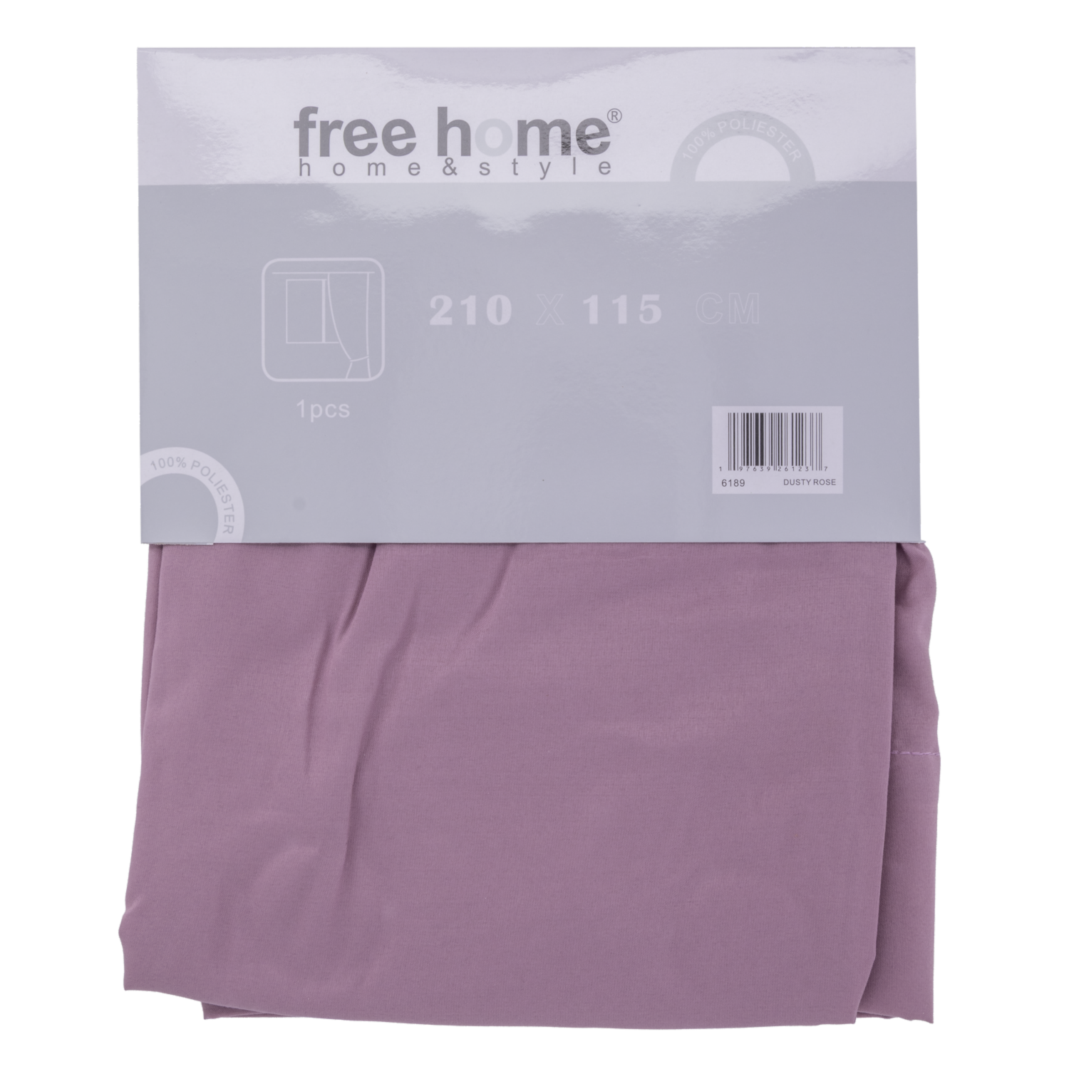Cortina Karol Rosa FREE HOME 210X115 Cm