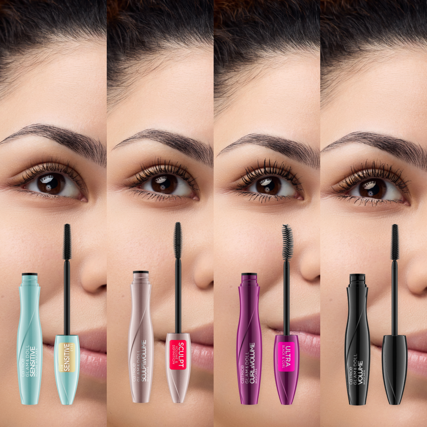 Máscara De Pestañas Glam & Doll Sculpt & Volume CATRICE 9.5 Ml