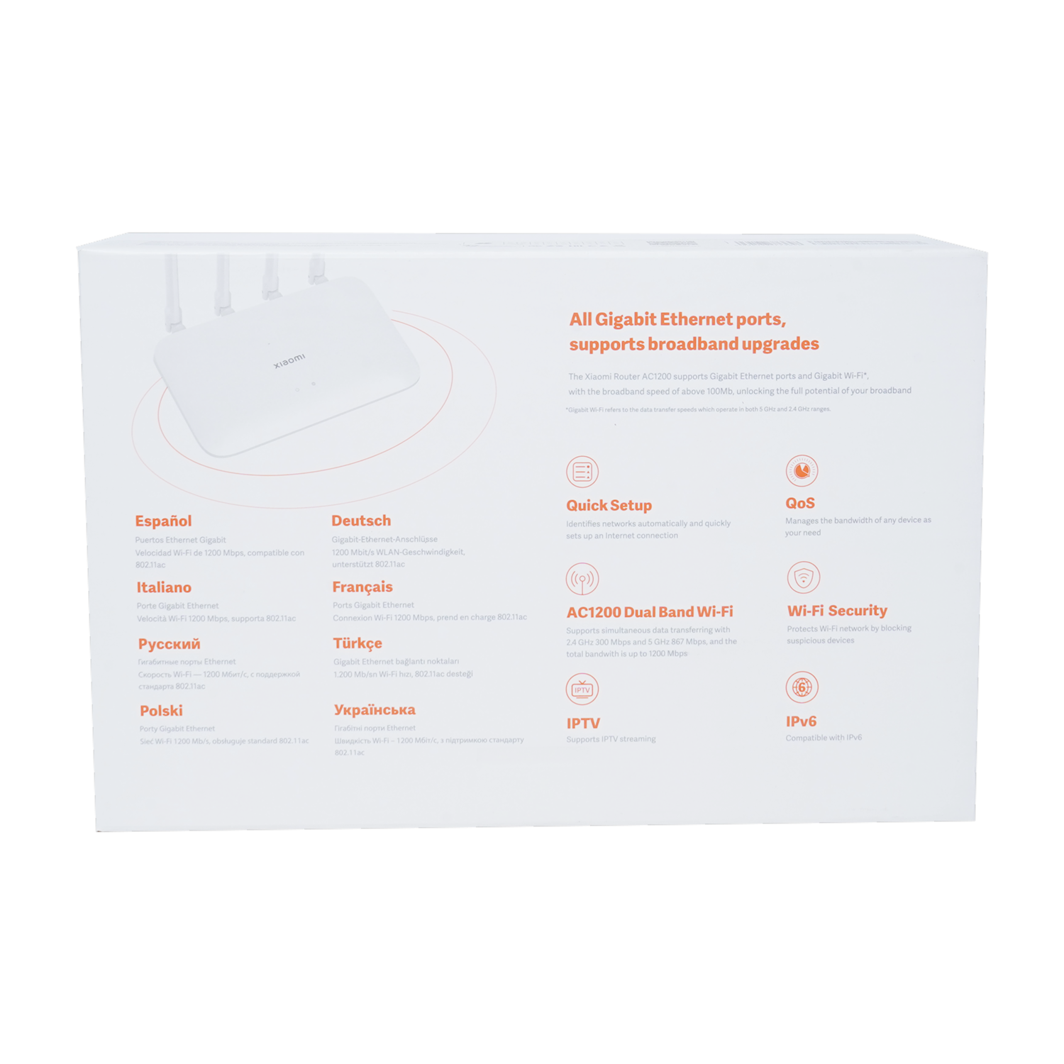 Router AC1200 XIAOMI 100 Mb